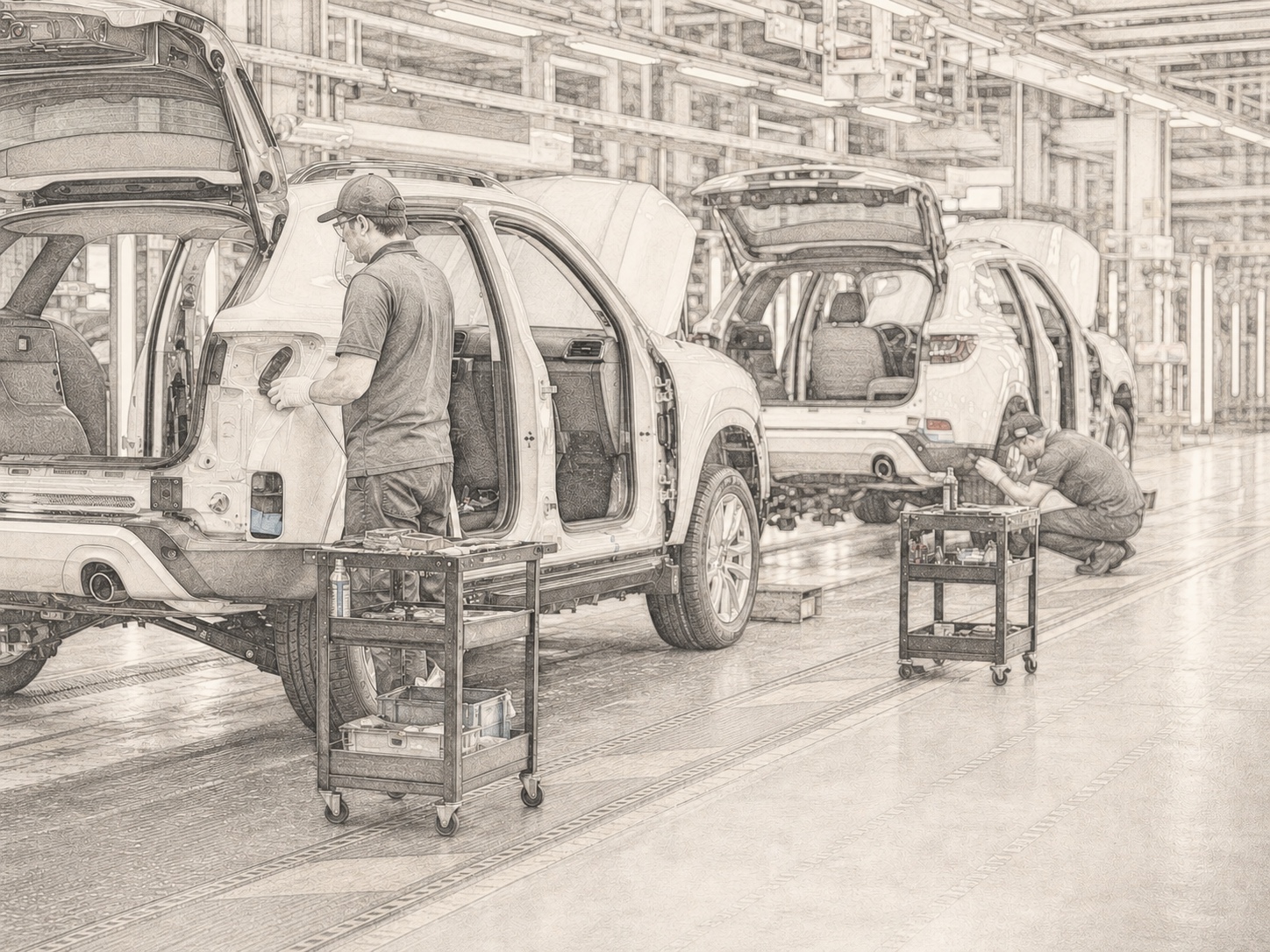 Conceptual automotive production inspection cell